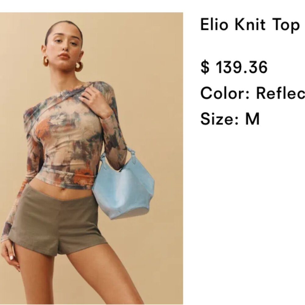 Reformation Elio Knit Top Multi - Size M